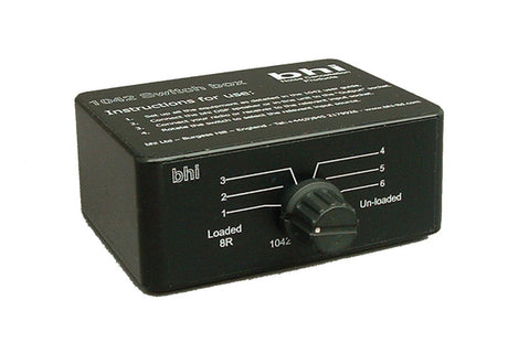 BHI 1042 Six Way Switch Box voorzijde met bedieningsknop