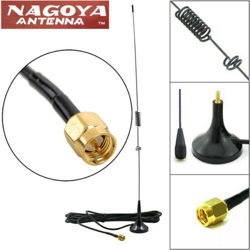 Nagoya UT-106 SMA-Male aansluiting aan de dualband magneetvoet antenne