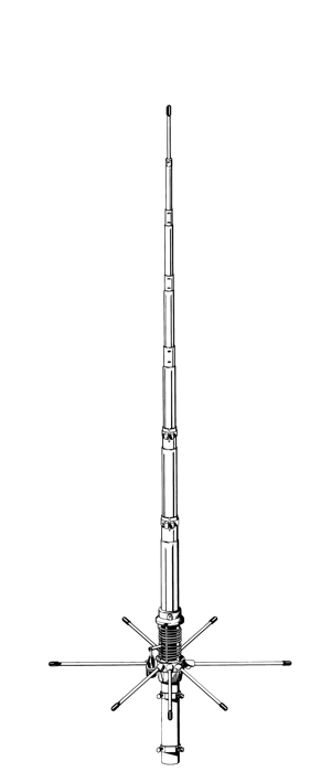 Sirio 827 Mega Range basisantenne voor 27MC, 11M, CB en 27MHz