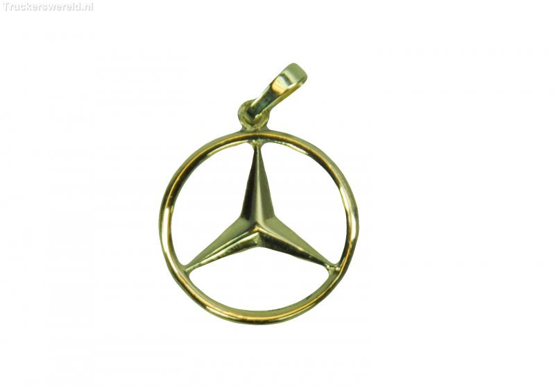 Kettinghanger Mercedes ster goud