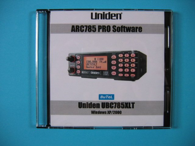 Butel ARC-785 Pro software voor de Uniden UBC-785XLT scanner