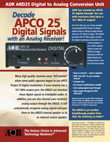 AOR ARD25 APCO 25 digitale decoder brochure