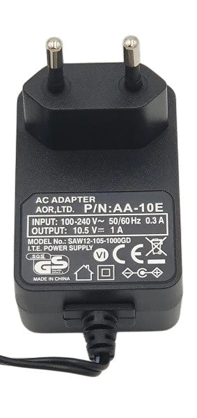  AOR AA-10E Europees model 220V adapter voor de AOR AR-DV10 scanner