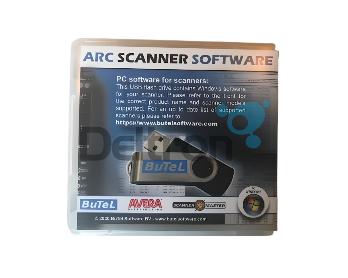 Butel ARC software op USB-stick voor scanners