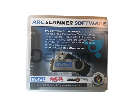 Butel ARC software op USB-stick voor scanners