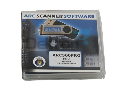 Butel ARC500 PRO software voor de  Whistler WS1040 en Whistler WS1065 scanners