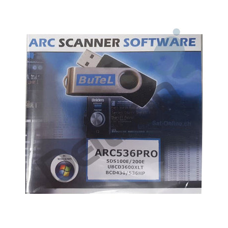 Butel software ARC-536 Pro voor de Uniden UBCD-3600XLT, SDS-100(E) en&nbsp;SDS-200E