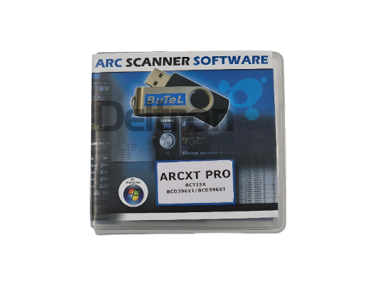 Butel ARC-XT PRO software op USB-stick voor Uniden BCT15X, BCD396XT, BCD996XT, en BC346XT scanners