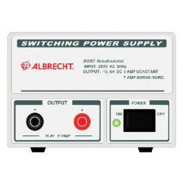 Albrecht SW57 elektronische voeding met aansluitingen en schakelaar aan de voorzijde