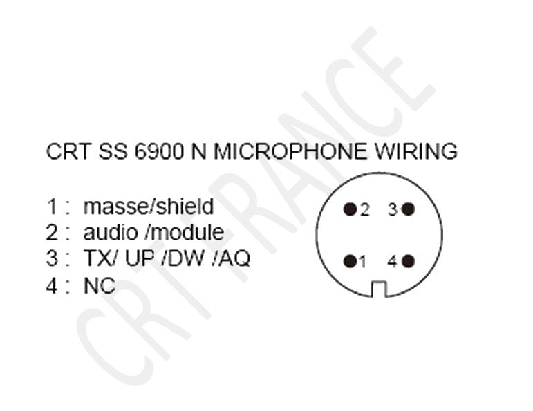 CRT SS6900 Microfoon schema