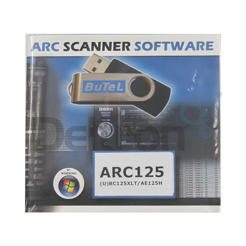 Butel ARC-125 software voor de Uniden UBC-125XLT scanner