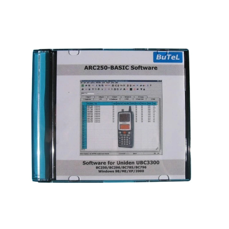 Butel ARC-250 Basic software voor de Uniden BC250D, BC785D, BC796 en de Uniden UBC3300XLT 