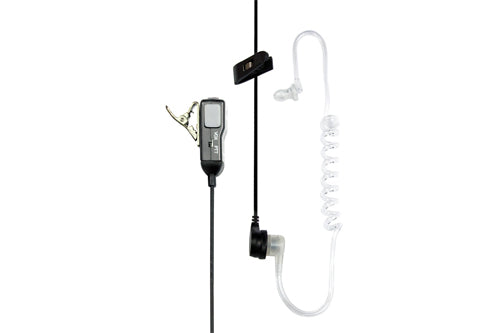 Midland MA31 M headset voor security en beveiliging met discrete transparante kabel