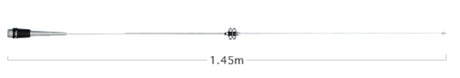 Diamond DP-CL2E mobiele antenne voor de 2M band. 145 cm. 200W, 144 MHz  en 174 Mhz