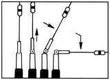 Comet SBB4 mobiele UHF/VHF antenne voor de 2m en 70cm, kantelbaar, 60W, 92cm