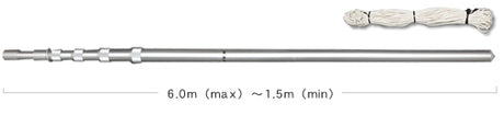 Diamond DAP-600 draagbare antennemast met een lengte van 1,5 tot 6 meter