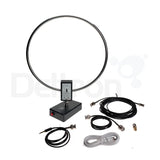 Deshibo GA-800 actieve loop antenne voor gebruik in huis met meegeleverde accessoires