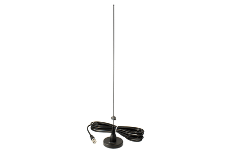 Diamond MR77-BNC mobiele UHF/VHF antenne met magneetvoet, coaxkabel en BNC-Male connector