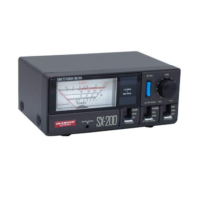 Diamond SX-200 SWR en Watt meter met groot display en bedieningsknoppen