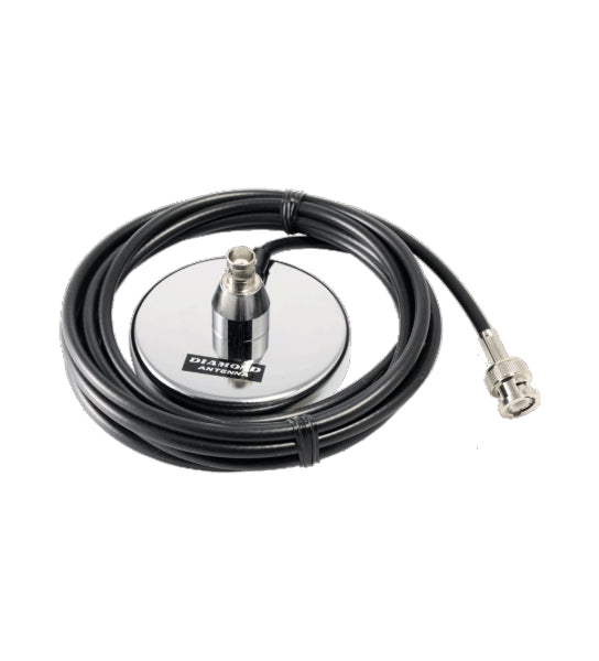 Diamond DP-MRX Magneetvoet 65mm met BNC-Female antenne connector, 3m kabel met BNC-Male