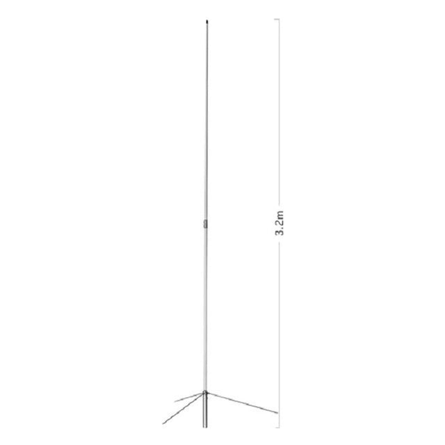 De Diamond BC102 is een 2-Delige VHF basis antenne met een lengte van 3,2 meter en een UHF-Female aansluiting.