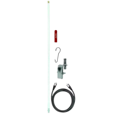 Firestik FS3-SMK-W 5/8 golf 27MC antenne in de kleur wit met meegeleverde accessoires