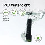 GP CR41 zaklamp waterdicht, oplaadbaar, 650 lumen, accuduur 40 uur, bereik 135 meter