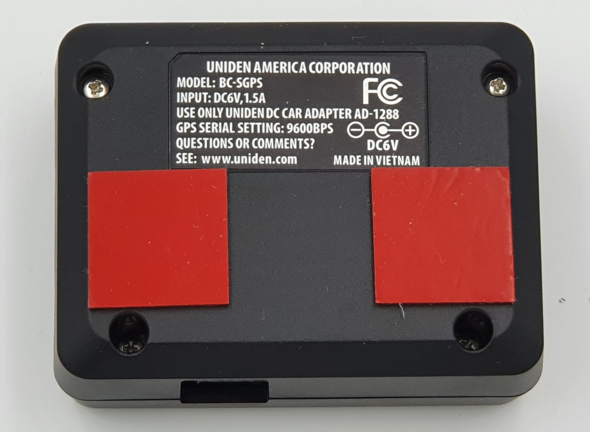 Uniden BC-SGPS GPS-module set, onderzijde module origineelUniden