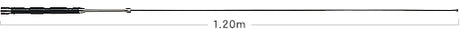 Diamond HF-16FX mobiele hf-antenne voor de 16 meter band, 220W SSB