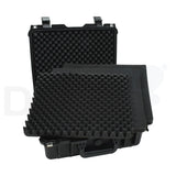 Hamking equipment case of opbergkoffer met twee lagen foam en gaten voor een slot