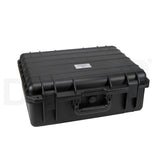 HamKing equipment case in maat XL met twee lagen aanpasbare foam, een handvat en twee ogen voor een hangslot