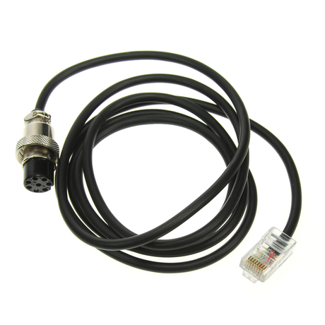 JCD-201 microfoonkabel met Yaesu RJ45 bedrading voor gebruik met de JCD-201M 8P en JCD-201 8P HF Proof microfoon