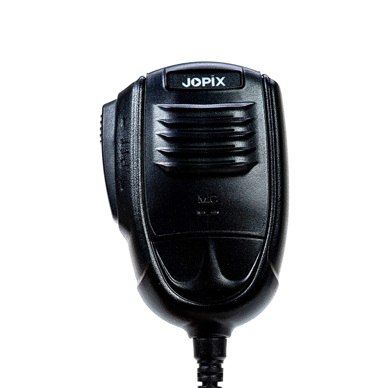 Jopix GS-60 microfoon met spreekknop en knoppen om te wisselen van kanaal