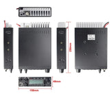 Jopix AT-6666PRO mobiele transceiver 10M en HF banden. afmetingen van het toestel