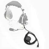 KEP-1000I headsetkabel aangesloten op een Maas KEP-1000 headset