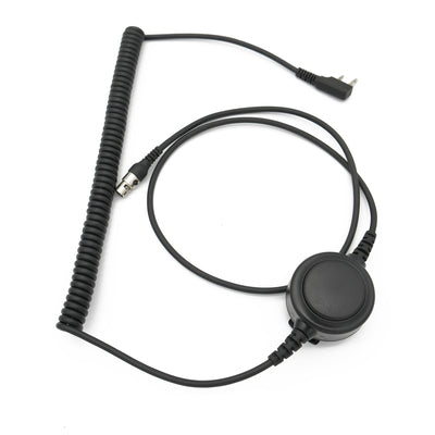 KEP-1000I headsetkabel met 2-pin connector en Icom bedrading voor de Maas KEP-1000D en KEP-1000S headset