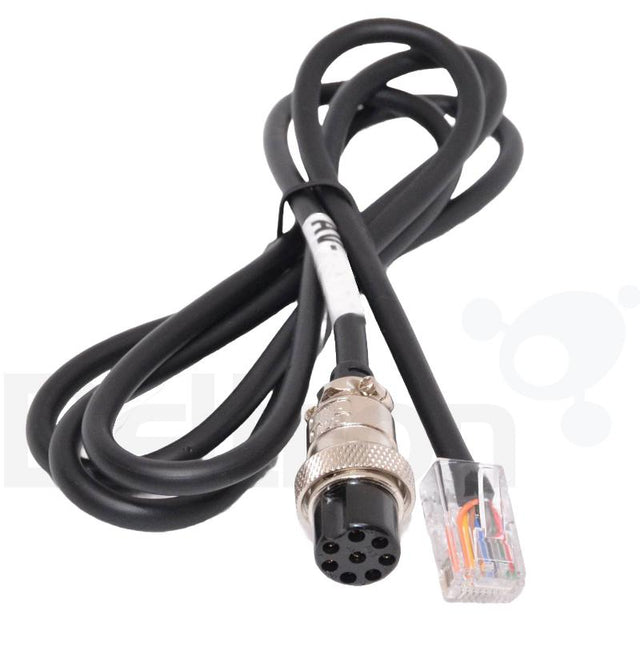 K-PO AV-24I microfoon kabel om een Kenwood TS-590, TS-890 en oudere modellen van Kenwood zoals de TS-2000, TS-450, TS-990 aan te sluiten op een K-PO AV-508 of AV-908 Tafelmicrofoon