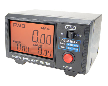 KPO DG-503 Max SWR en PEP meter met veel functies voor HF en VHF/UHF metingen