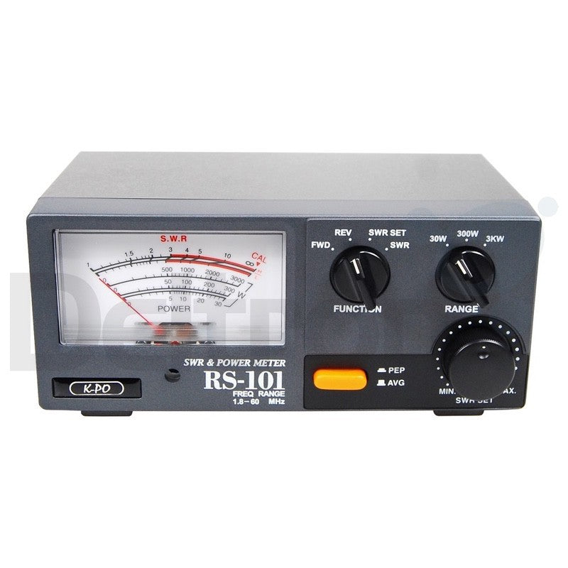 K-PO RS-101 SWR en Watt meter met groot display en grote bedieningsknoppen