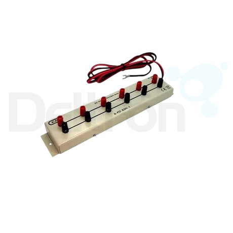 K-PO KDC-1 DC-DC junction box met zes aansluitingen voor  13,8V, max. 20 Ampère