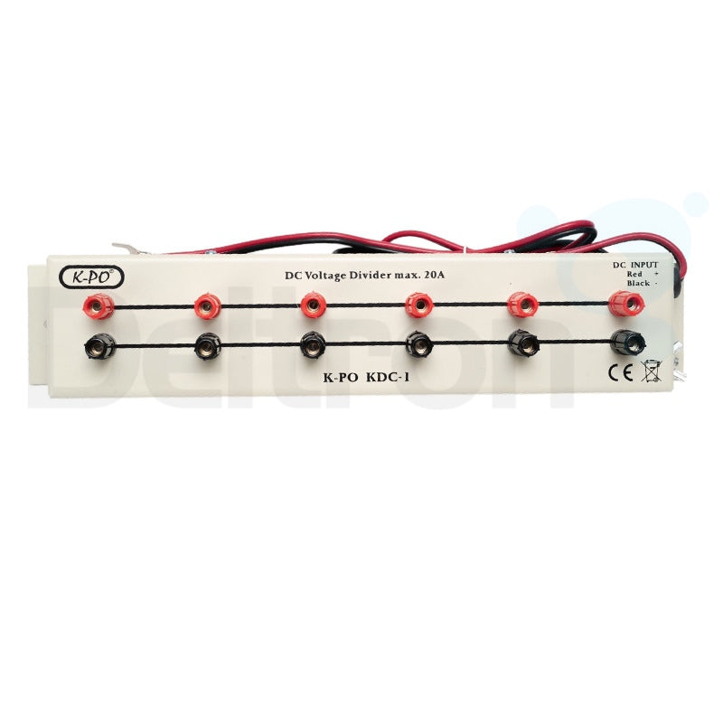 K-PO KDC-1 verdeeldoos of DC-DC junction box met zes aansluitingen voor  13,8V, max. 20 Ampère