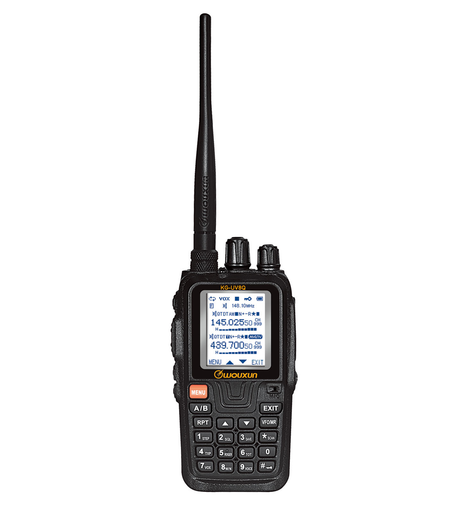 Wouxun KG-UV8Q portable UHF/VHF transceiver met groot display en groot toetsenbord