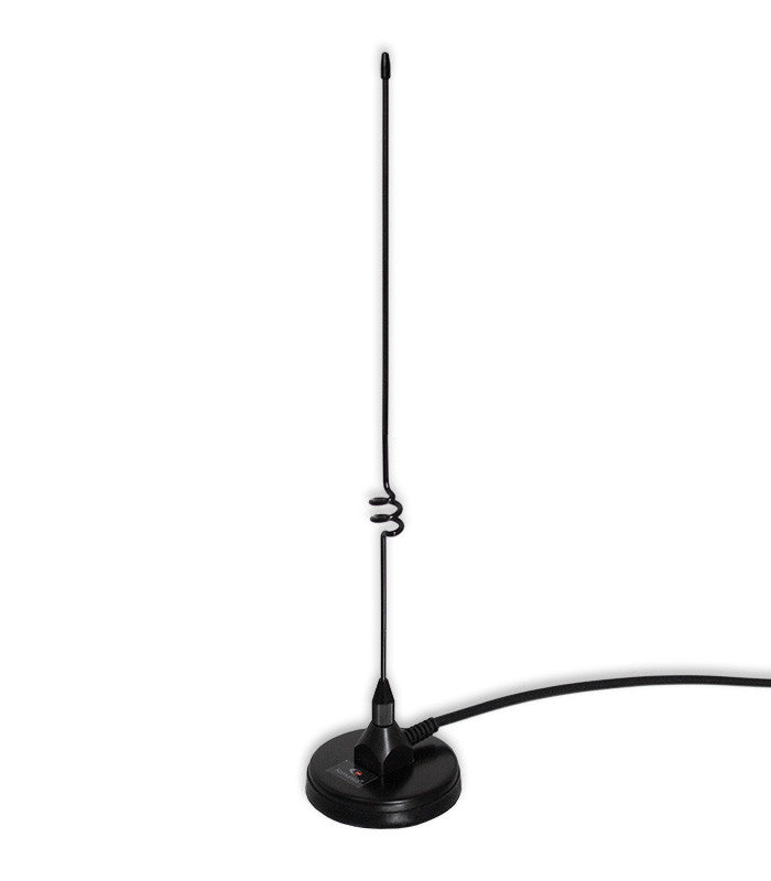 Komunica KP Mini Dual PL mobiele magneetvoet antenne voor de UHF/VHF, 2M en 70cm band met kabel en connector