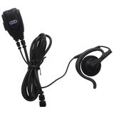 KEP 777 M/C headset met 1-pin Motorola (M) connector en oorhaak