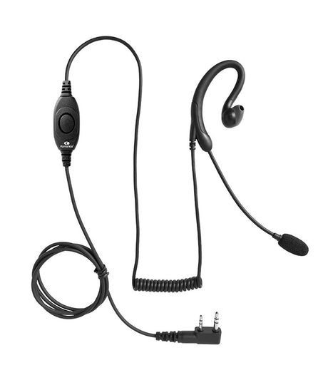 Komunica PWR-MIC-1-M headset 2-pin Motorola met PTT-schakelaar en bevestigingsclip