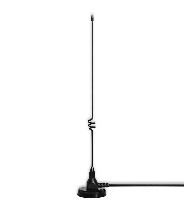 Komunica KP Mini Dual SMA mobiele UHF/VHF antenne met magneetvoet, kabel en connector