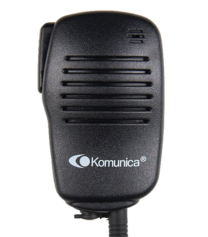 Komunica PWR-6001 speaker microfoon met 2P haakse standaard aansluiting en 3,5mm oortje aansluiting