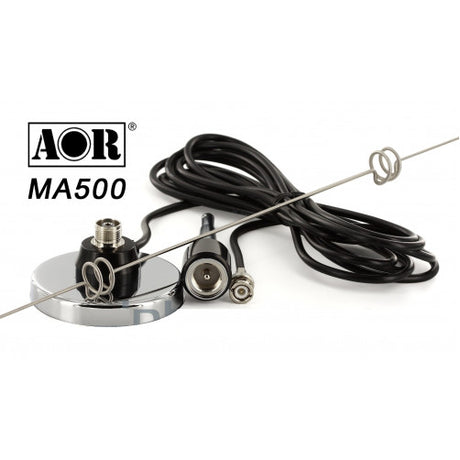 AOR MA500 een veelzijdige breedband VHF/UHF mobiele antenne,