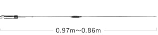 Diamond MC203B mobiele UHF-antenne met snijtabel om af te stellen