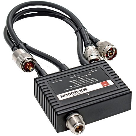 Dimaond MX-3000N antenne switch triplexer met 35cm kabel aan elke connector